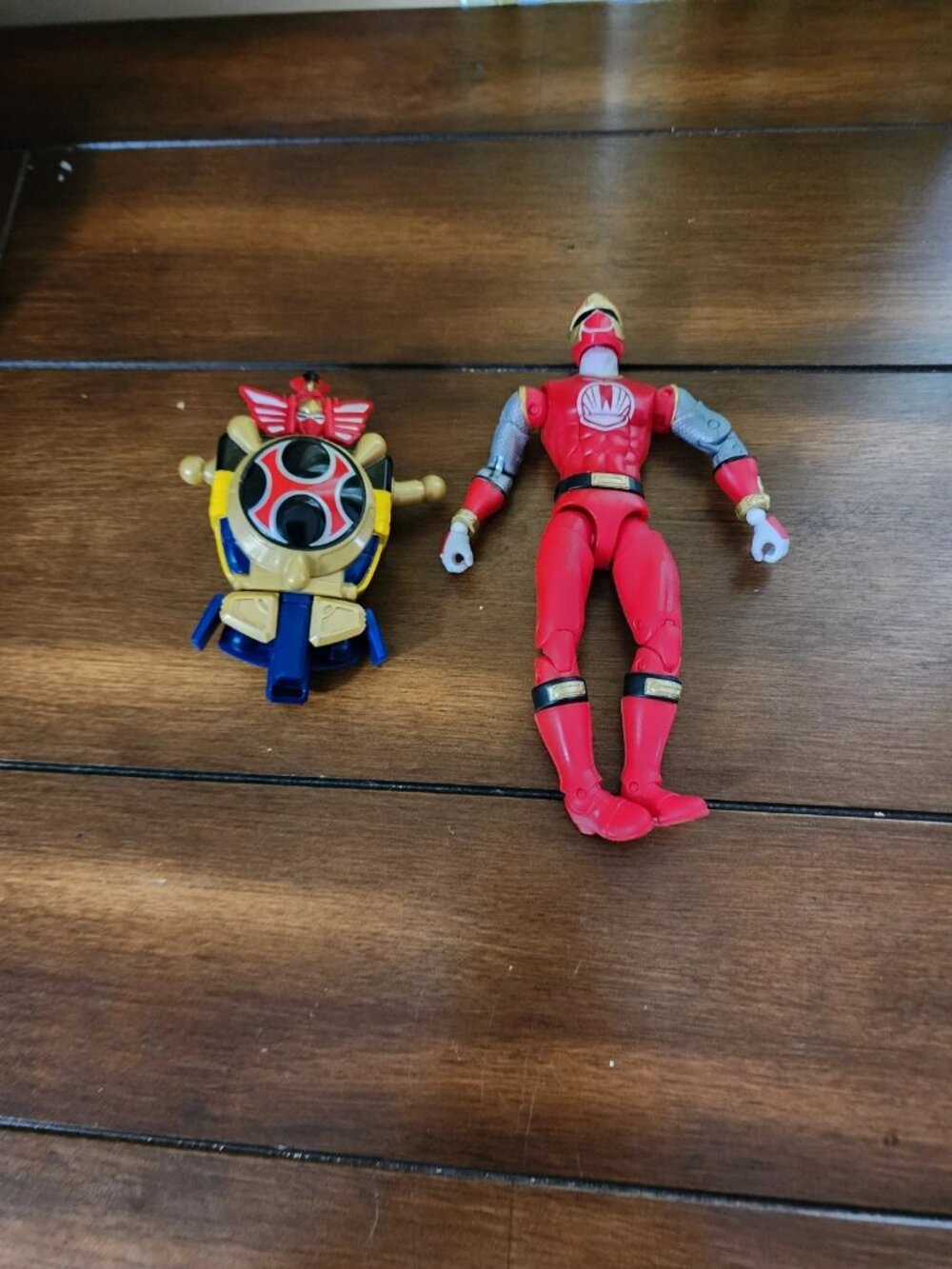 Power Ranger Ninji Storm Red Wing Ranger & Megazord Builder Piece